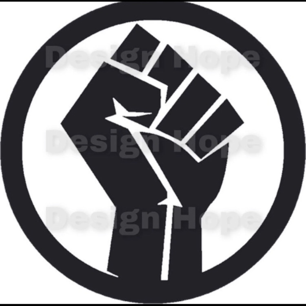 BLM fist decal 4”